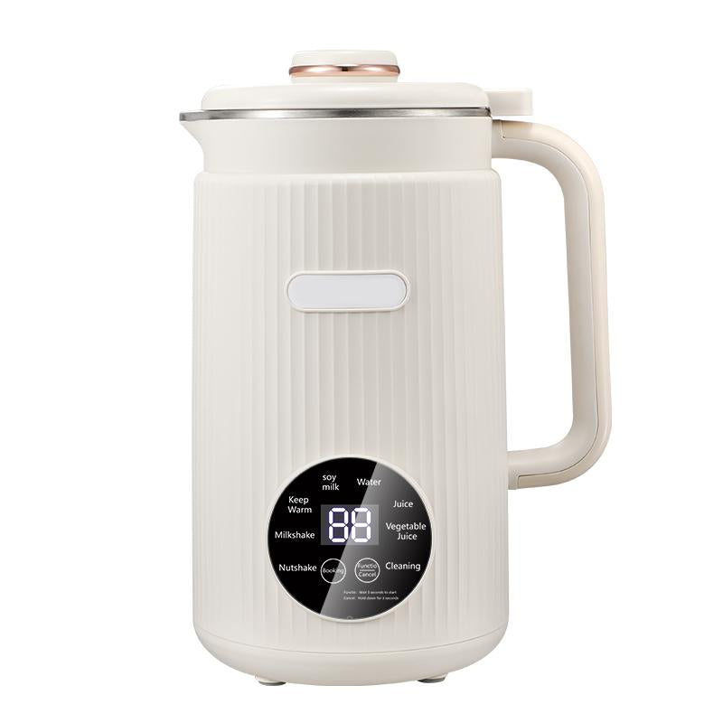 9-In-1 Smart Soy Milk Maker Machine with 40Oz Capacity - No Grind/Filter Needed, Direct Bean-To-Milk, Ultra-Quiet, 12H Timer, Stainless Steel, Auto-Clean & Non-Toxic Design, Mothers' Day Gift Soy Milk Maker Cashew Milk