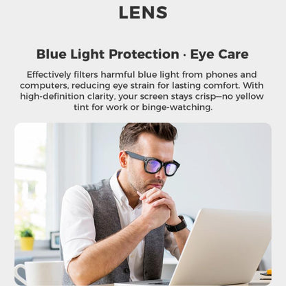 ZIHNIC M01 Intelligent Camera and Video Glasses, Built-In High-Definition Camera, Equipped with Surround Sound Headphones and Speakers,And Have Smart Polarized Lenses That Block Blue Light. They Are Suitable for Daily Activities Such Work and Driving.